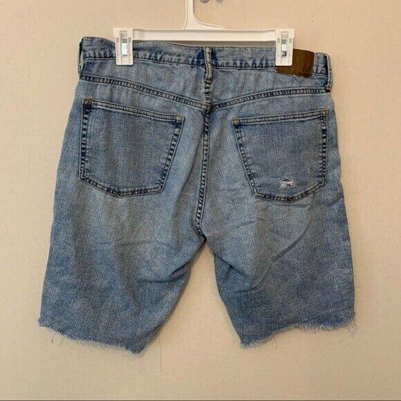 Gap Distressed DIY Jorts Denim Shorts Cut Offs MENS SIZE 32 - Picture 5 of 7
